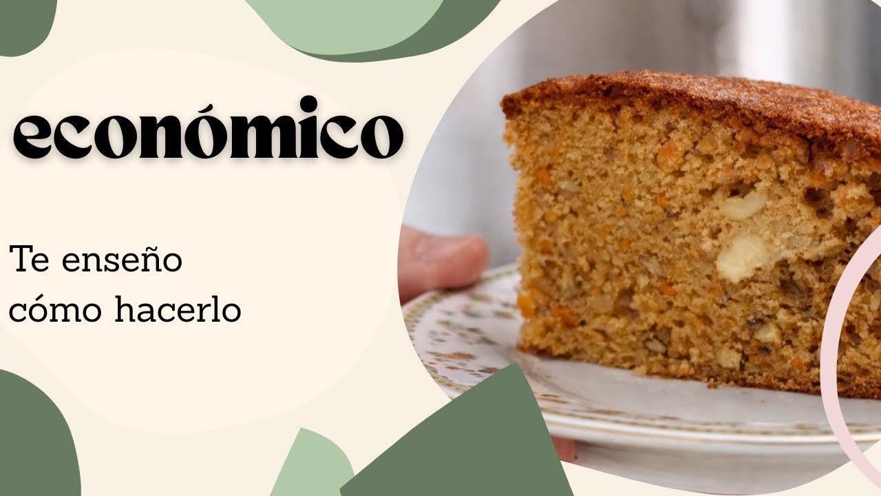 Pan de zanahoria casero y rendidor (receta económica para la familia)