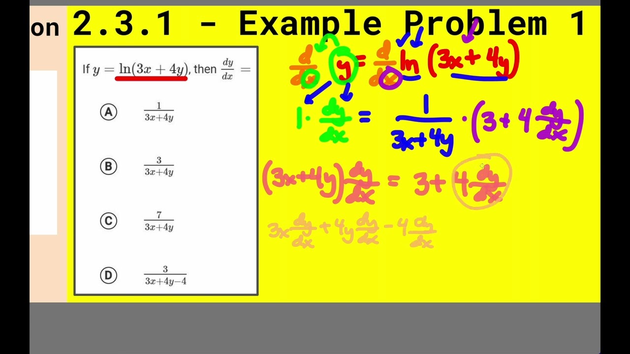 AP Calculus 1 - Implicit Differentiation and Related Rates