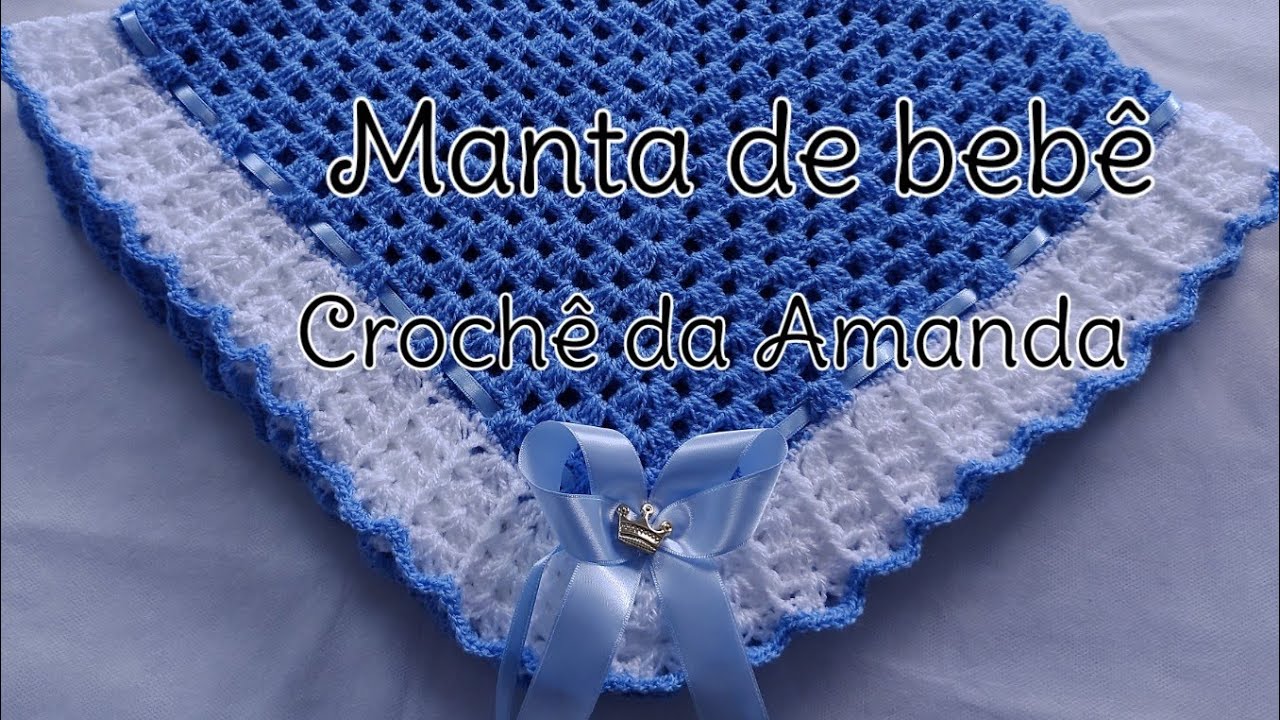 Manta em Crochê Passo a Passo@crochedaamanda
