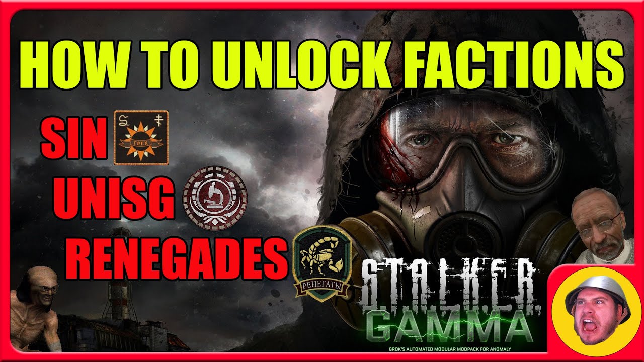 Как разблокировать больше фракций в STALKER: SIN, UNISG, RENEGADES