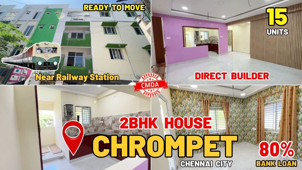 Flats for sale in Chrompet | Apartment for sale in Chromepet | 2BHK | New House in Chennai City
