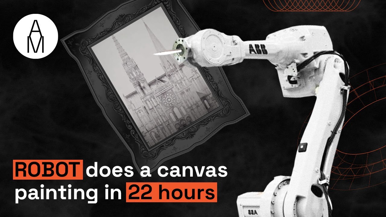 Canvas Painting Robot- Ko&scaron;ice live exhibition