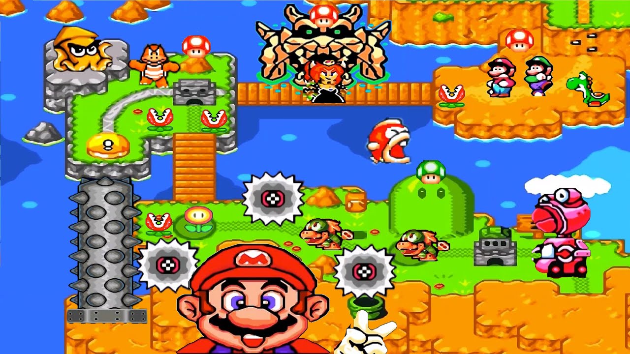 Super Mario World HD: Bowsette is Back: World 2: Koopa Beach