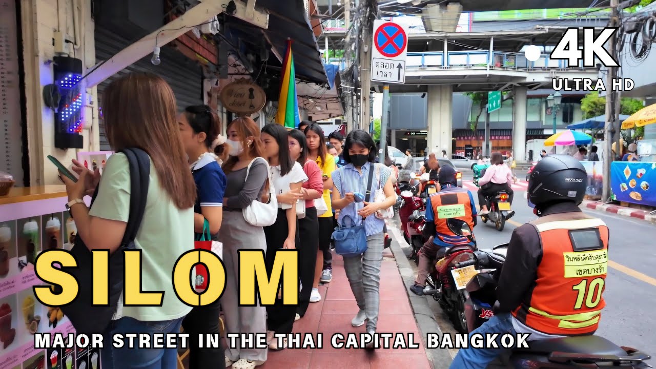 [4K UHD] Walking around Silom and Sala Daeng Area in Bangkok, Thailand