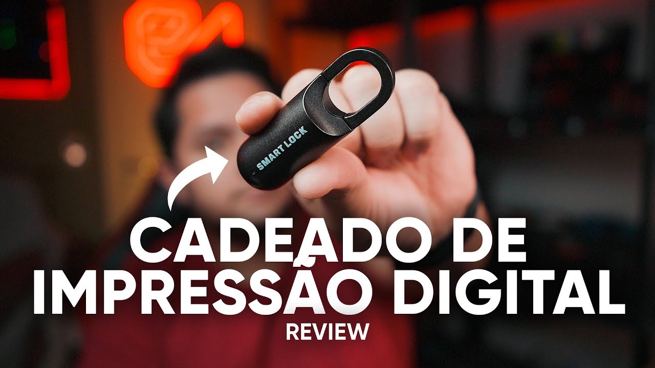 Cadeado com impressão Digital - Review