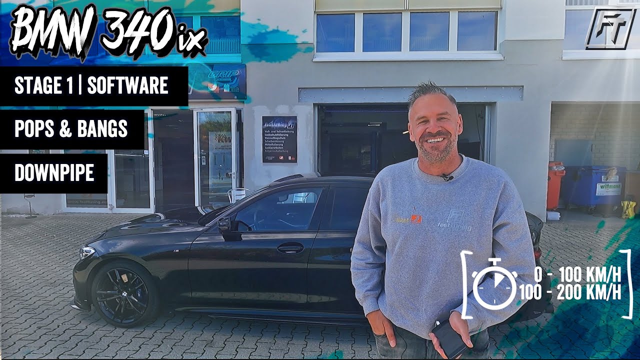 BMW 340ix Tuning | Stage 2 + Downpipe + Pops & Bangs | FastTuning