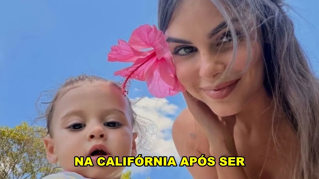 Amanda Kimberlly encanta ao mostrar Helena, filha com Neymar, pronta para passeio