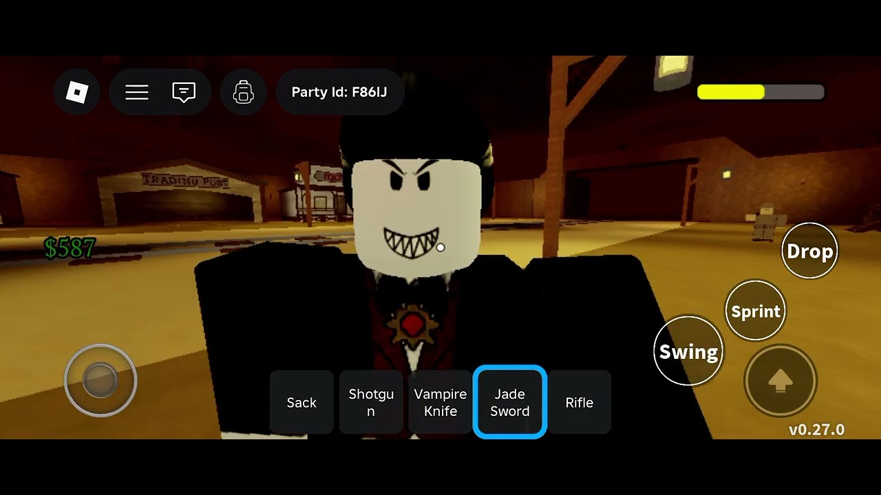 Ketika aku dan saudara ku main dead Rails @Roblox