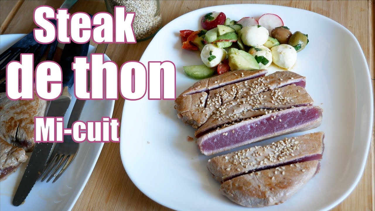 Thon mi-cuit sésame et sauce soja