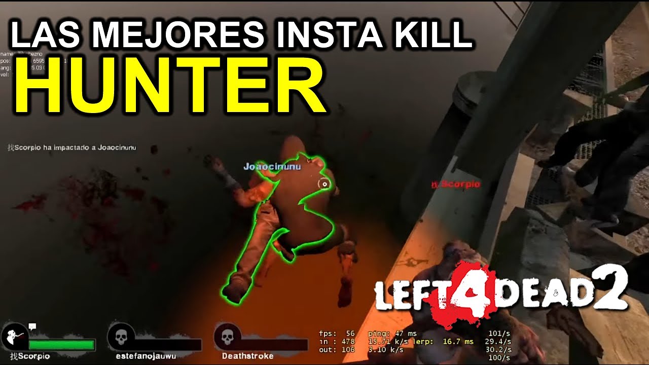 LEFT 4 DEAD 2 HOW TO KILL INSTA WITH HUNTER