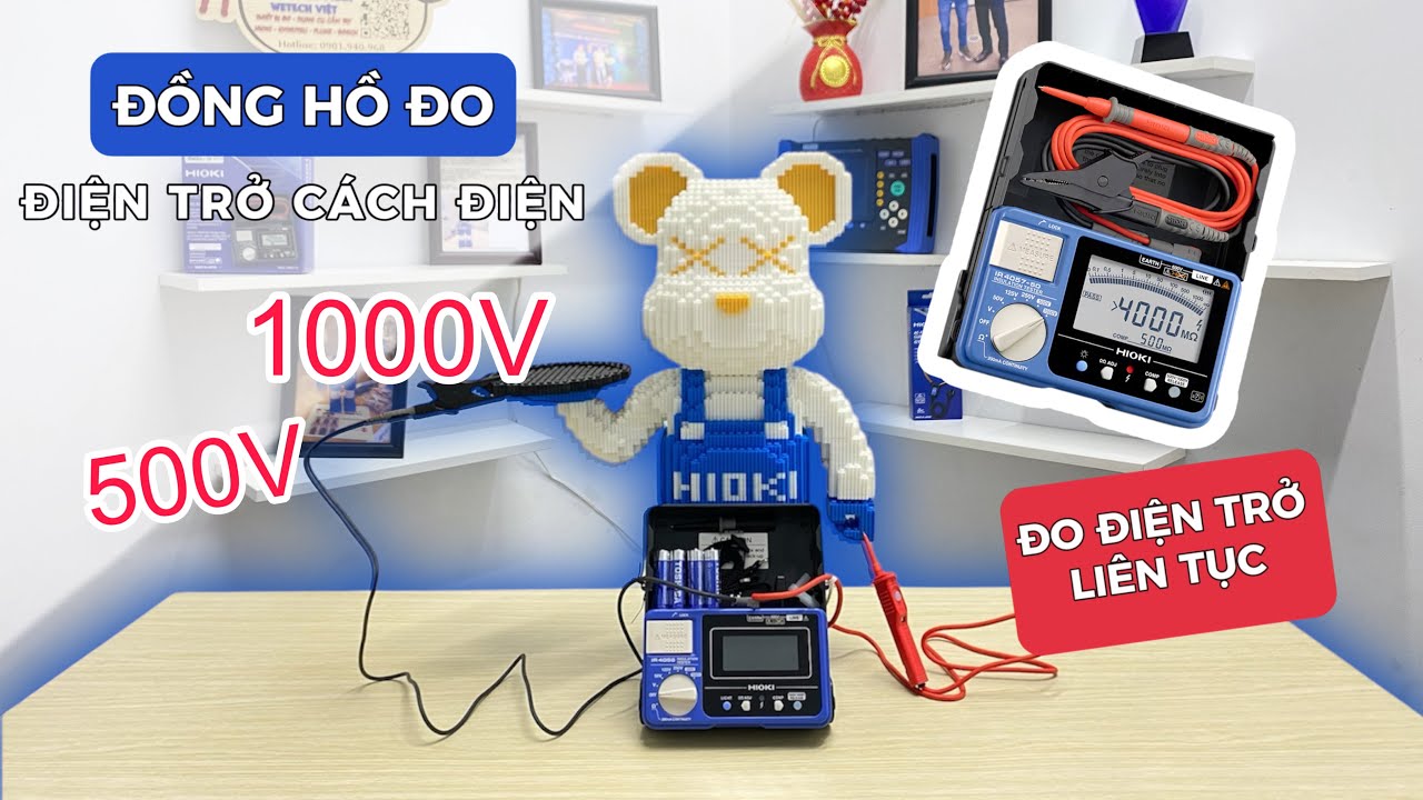 Hướng Dẫn Sử Dụng Đồng Hồ Đo Điện Trở Cách Điện Hioki IR4056-21 - WeTech Việt