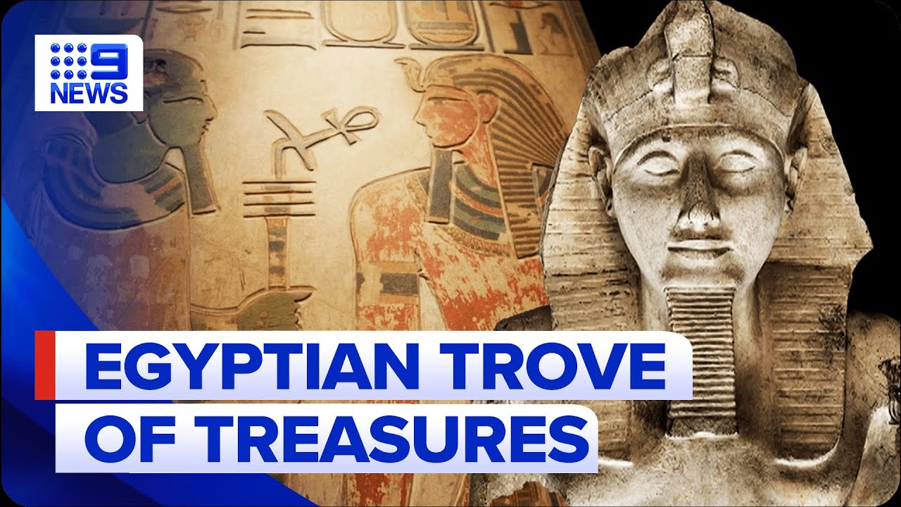 New priceless Egyptian artefacts uncovered in exhibition | 9 News Australia