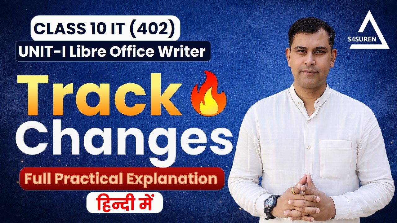 Track Changes in LibreOffice Writer | Digital Documentation | Class 10 Information Technology