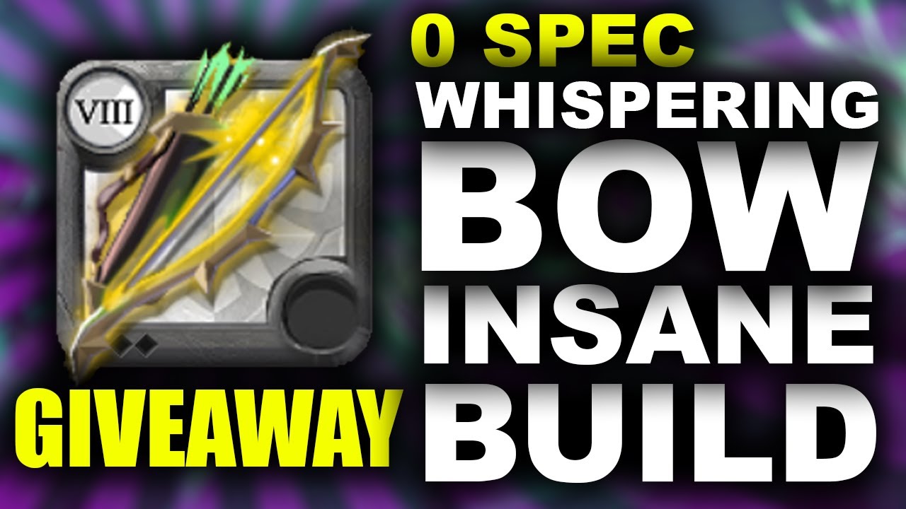 WHISPERING BOW  100 % WIN RATE 0 SPEC | GIVEAWAY  | CORRUPTED DUNGEONS  #AlbionOnline -N°52