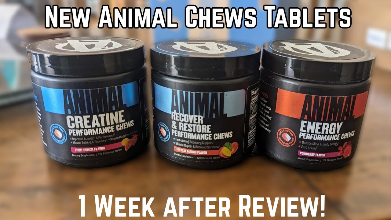 Animal Chews Tablets - Creatine , Energy , Recovery | After a week Quick Review ! #fitness