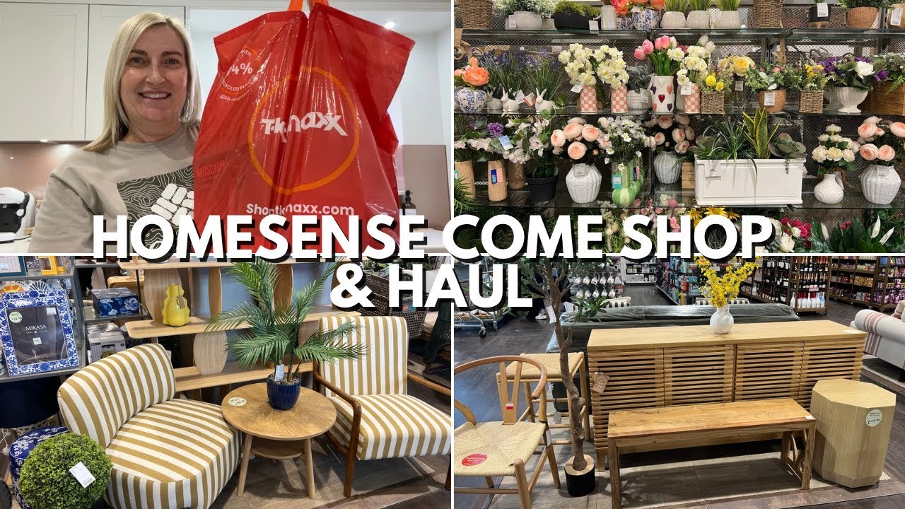 HOMESENSE | TK MAXX COME SHOP & HAUL | NEW IN FURNITURE, GARDEN, HOME DECOR, EASTER, BEAUTY