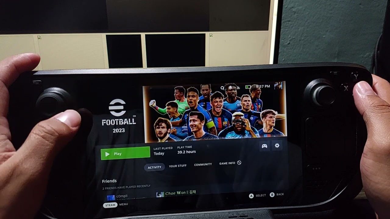 install efootball 2023 steam deck