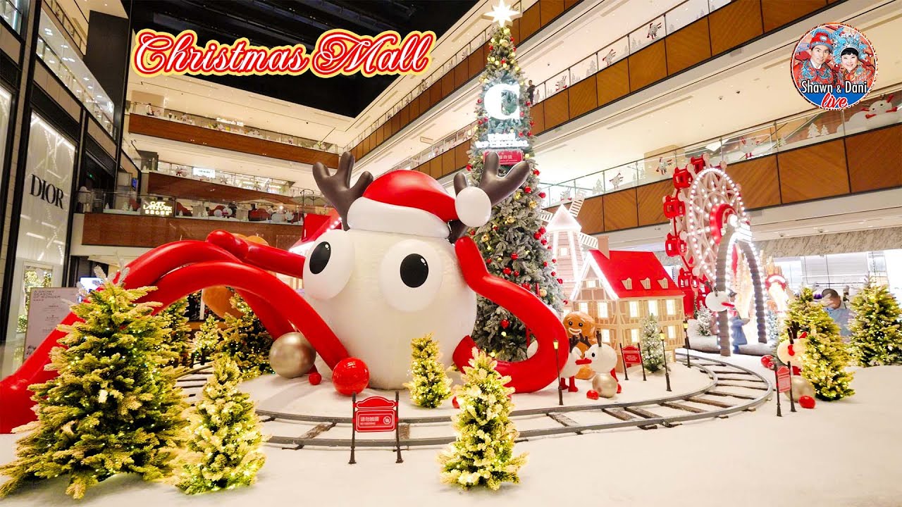 TOP MALLs are Celebrating Christmas! Walking Tour in China World Mall, WF Central #ChinaTravel #xmas