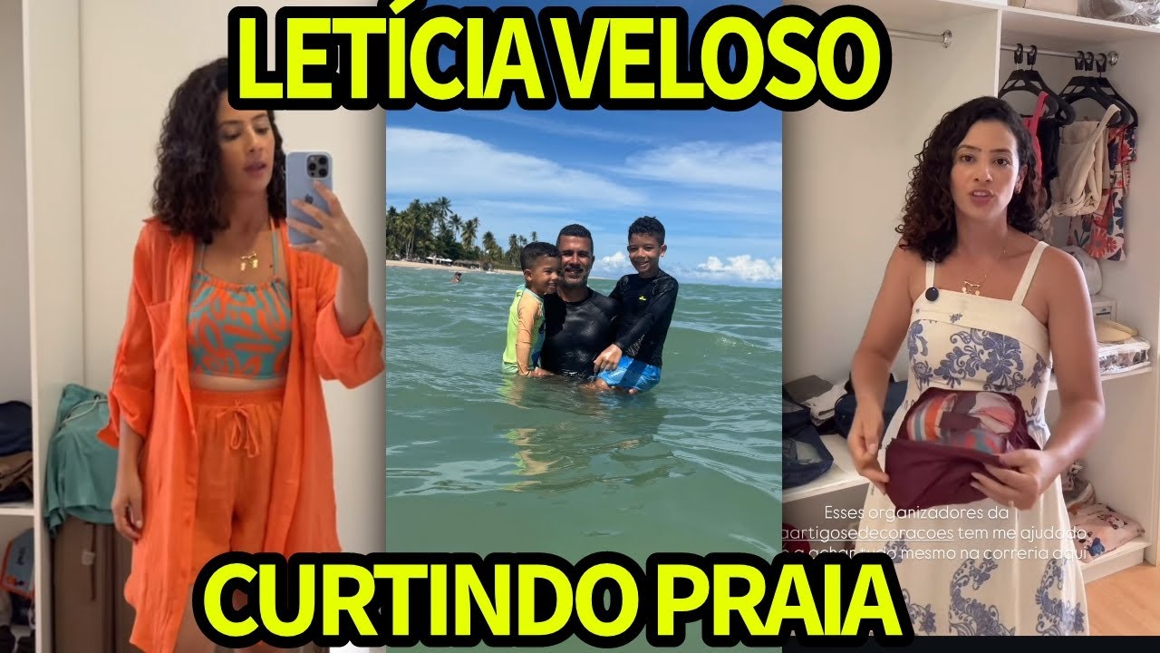 LETÍCIA VELOSO MOSTRA SEU DIA NA PRAIA DE MACEIÓ 