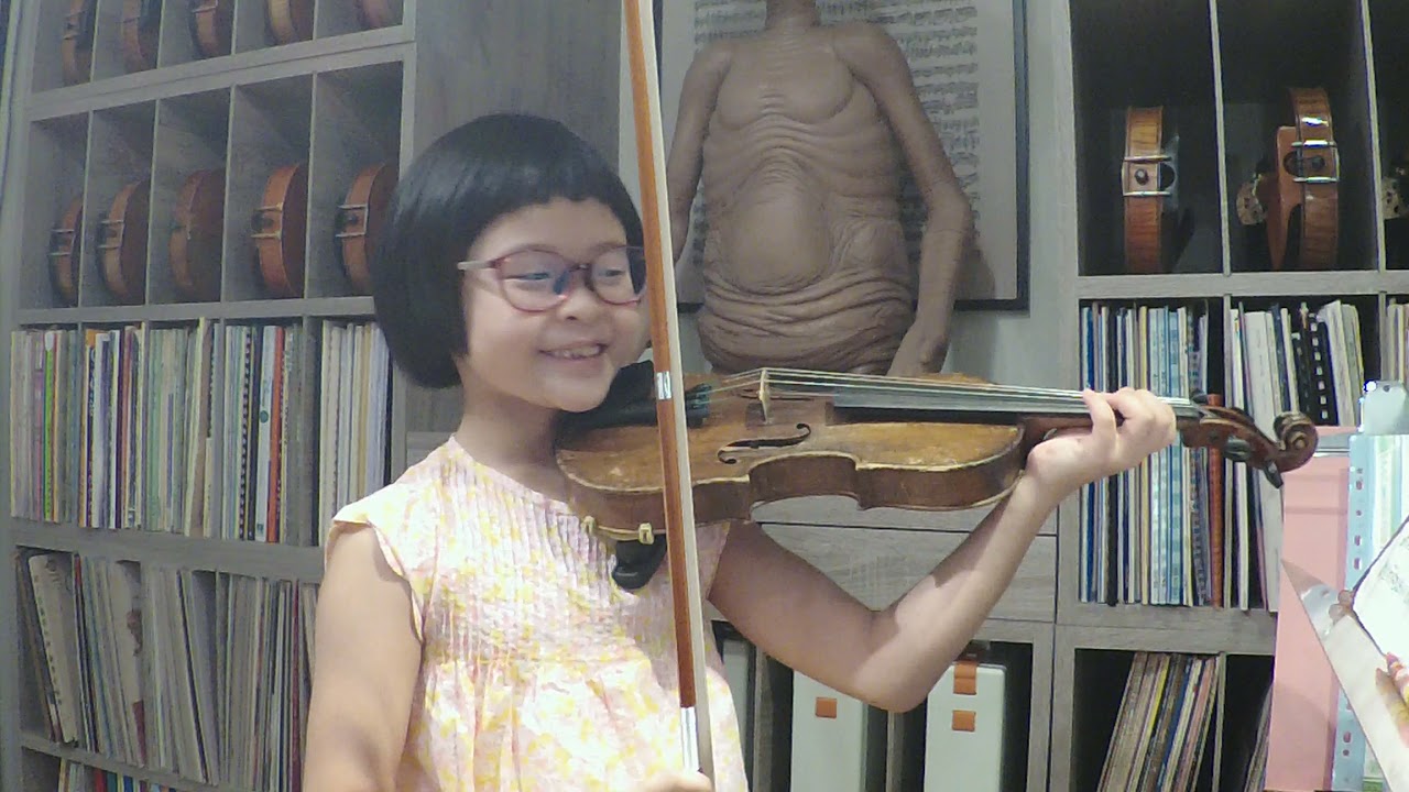 學生上課紀錄 賽茲第二號小提琴協奏曲第一樂章 7歲