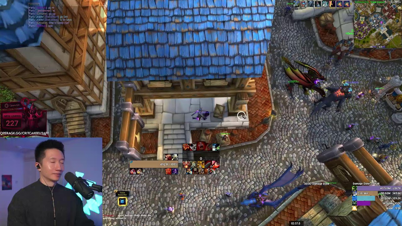 Prepatch mythic raid reclear (lol) - more UI sharing work on Discord afterwards, then maybe beta m+?