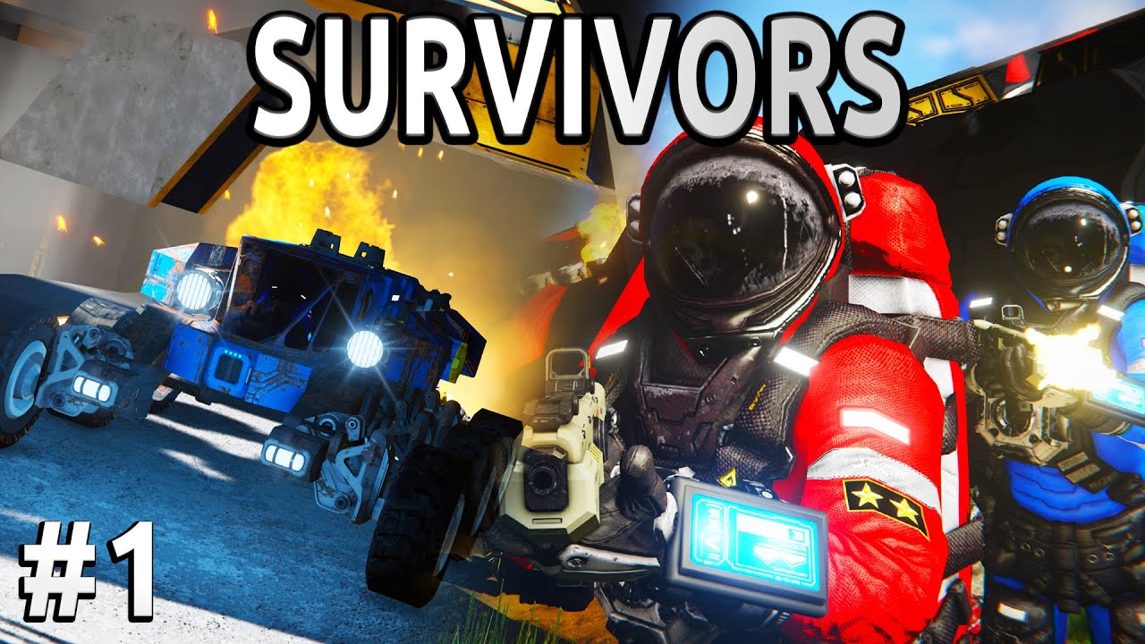 SHOT DOWN!! - Space Engineers - Survivors - Ep #1