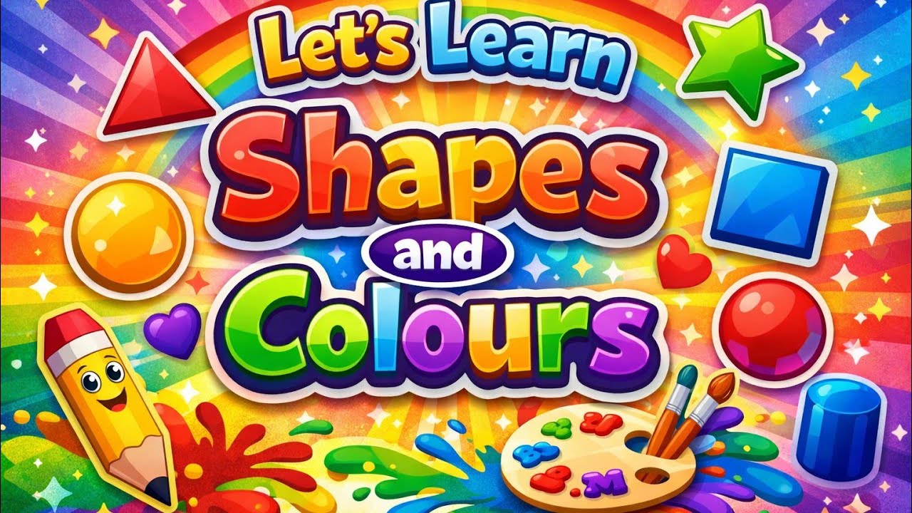 🌈Colours and Shapes Song for Kids | Fun Learning Rhyme