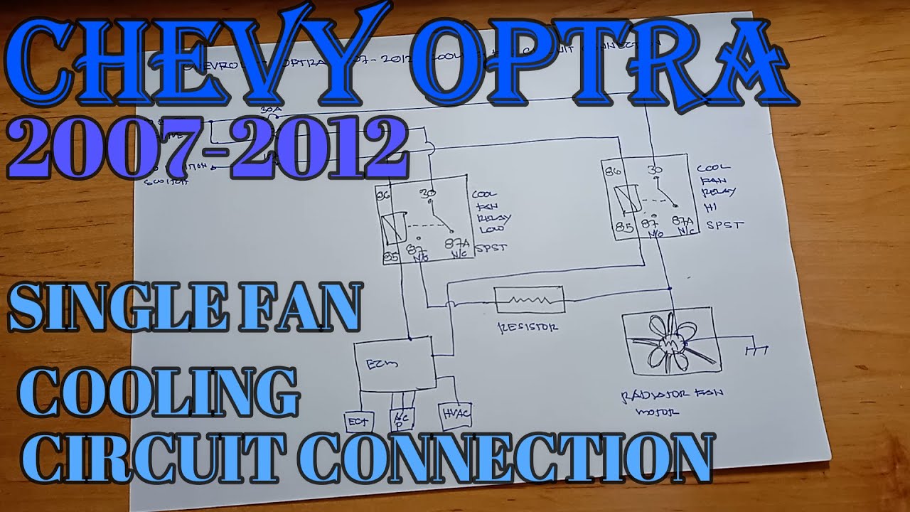 CHEVY OPTRA 2007-2012 SINGLE COOLING FAN MOTOR CONNECTION