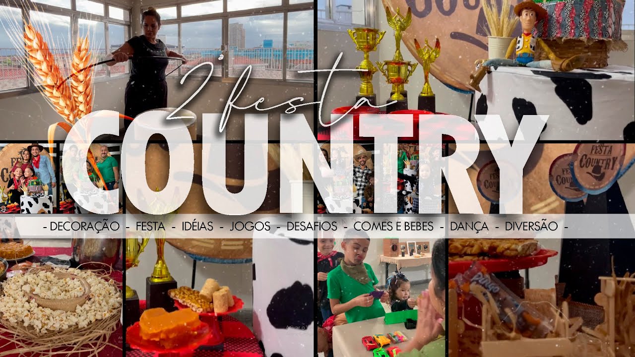 DECORAÇÃO E 2ª FESTA COUNTRY | Idéias e inspiração:  Tiro ao Alvo, Pesca, Vendinha, Jogo, Desafios 🤠
