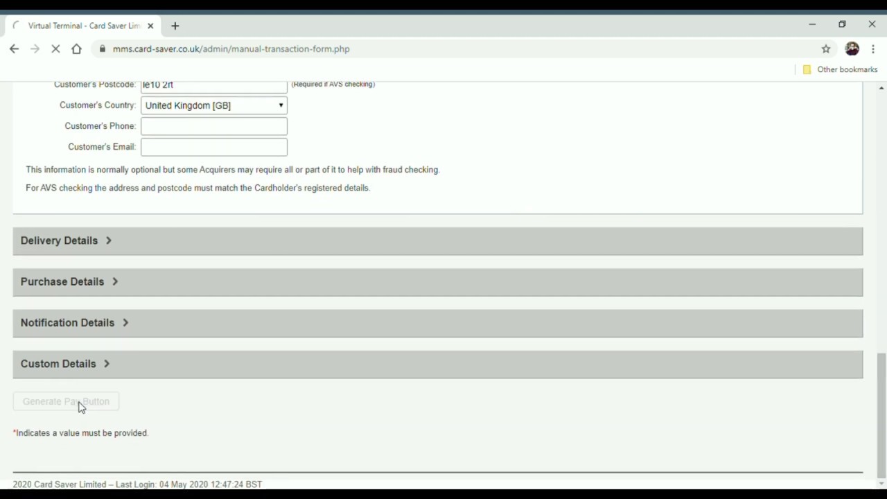 Virtual Terminal How To Set Up a Pay By Link