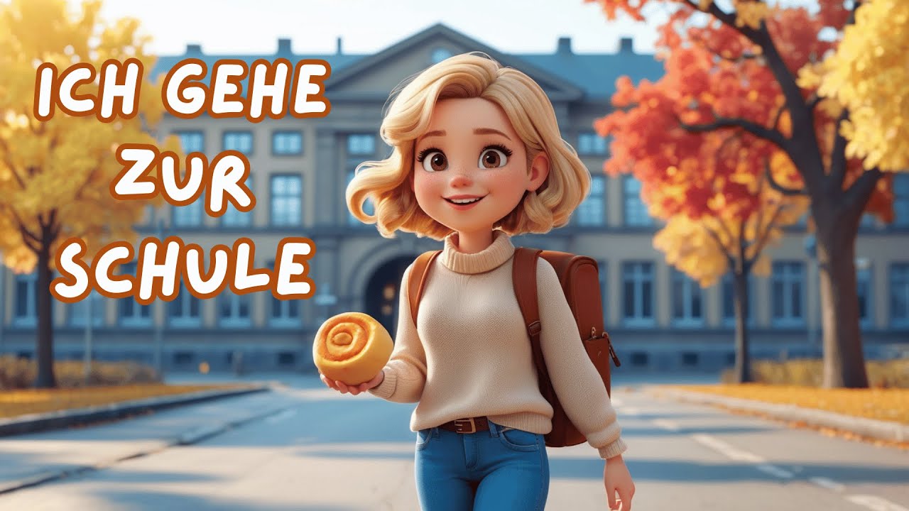 A Peaceful Walk to School – Easy German Story for A1 Learners