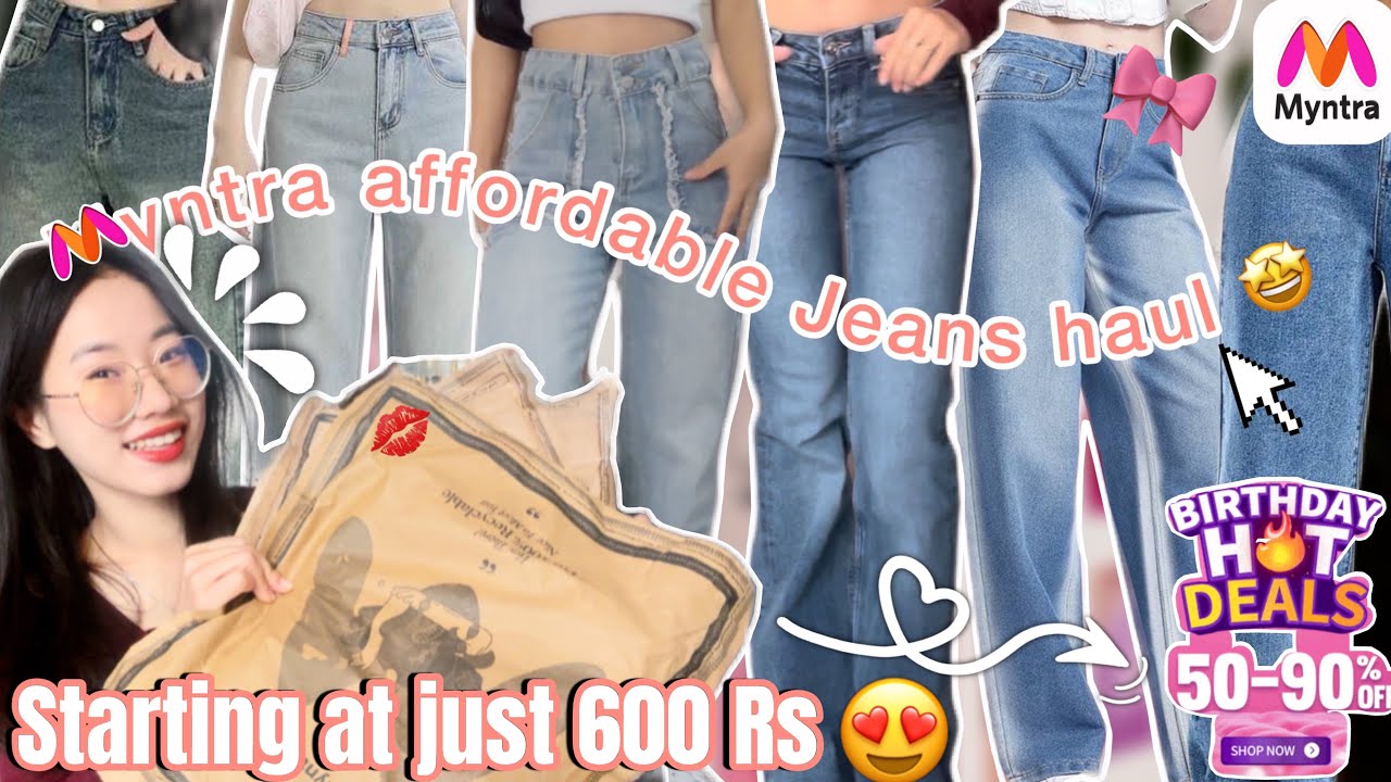 Myntra Affordable Jeans 👖Haul 🤩|| #myntra #jeans #myntrahaul