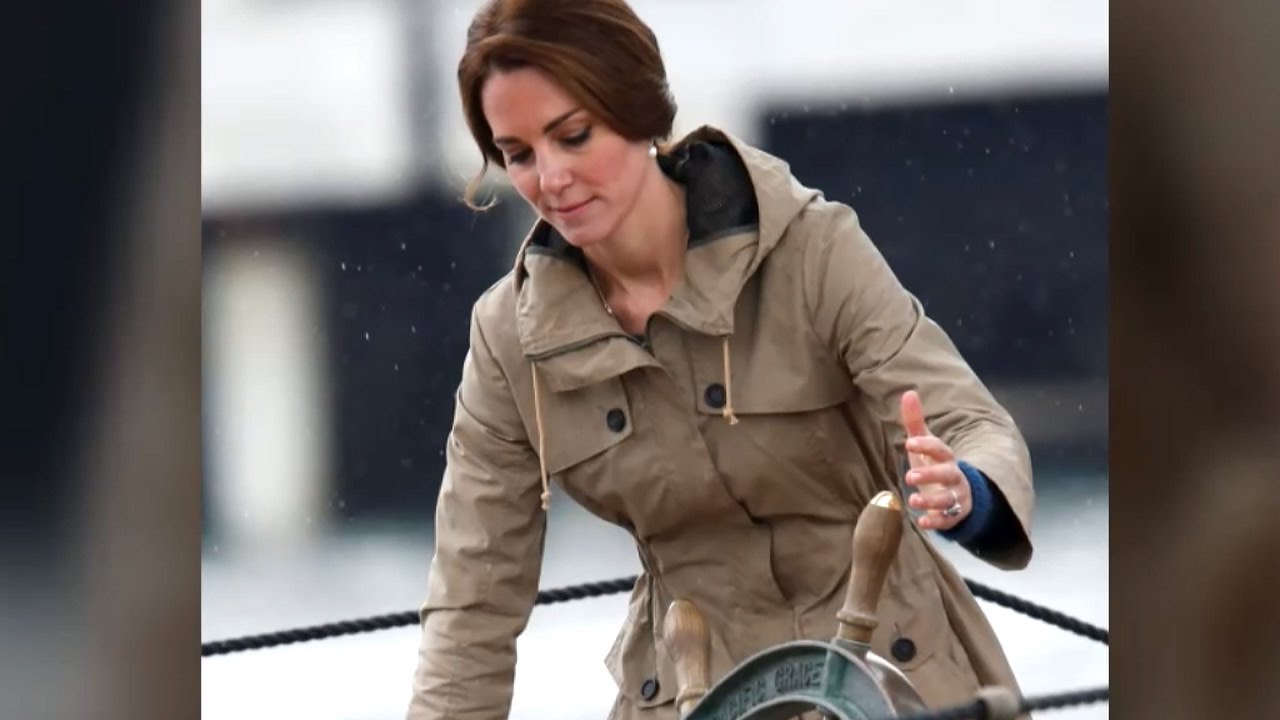 Kate takes the helm of tall ship on Royal Tour - GVs
