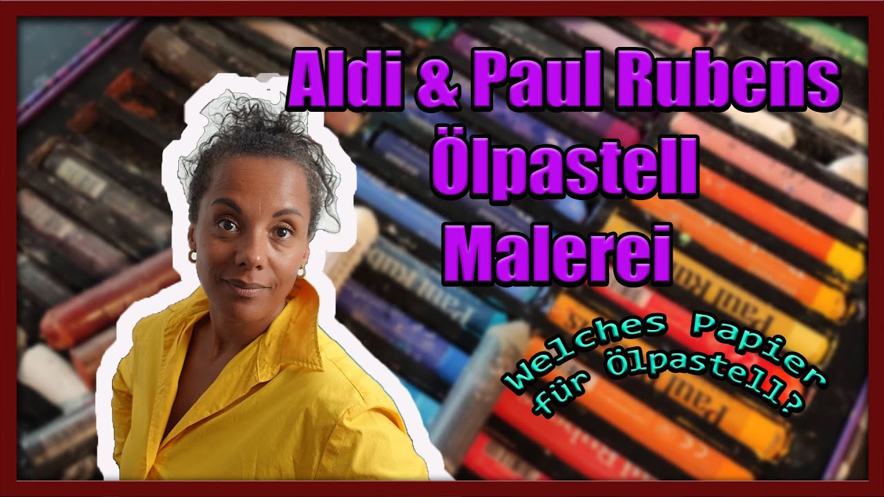Ölpastell Landschaftsmalerei - Aldi & Paul Rubens auf Clairefontaine Paint on Papier
