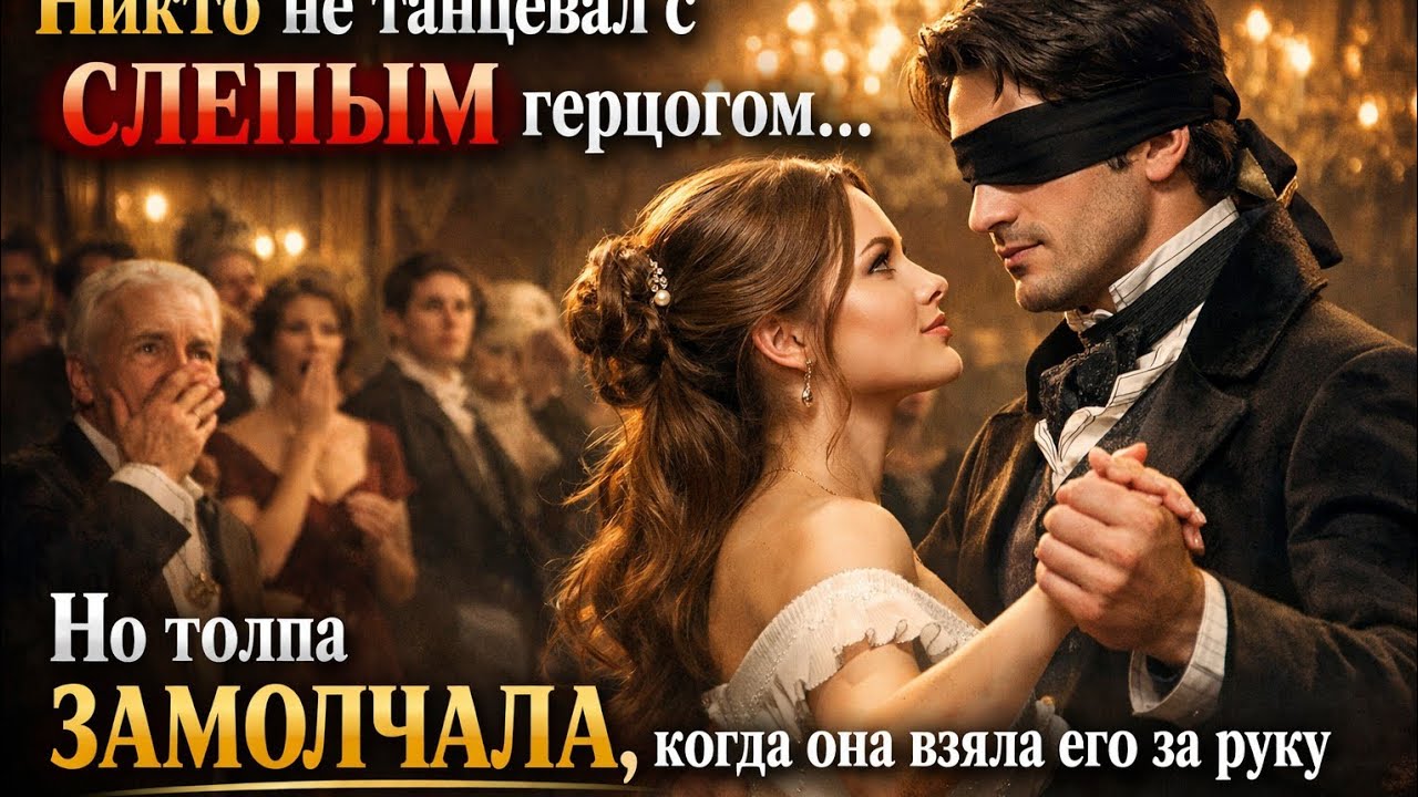Никто не танцевал с СЛЕПЫМ герцогом… но толпа ЗАМОЛЧАЛА, когда прекрасная девушка взяла его за руку