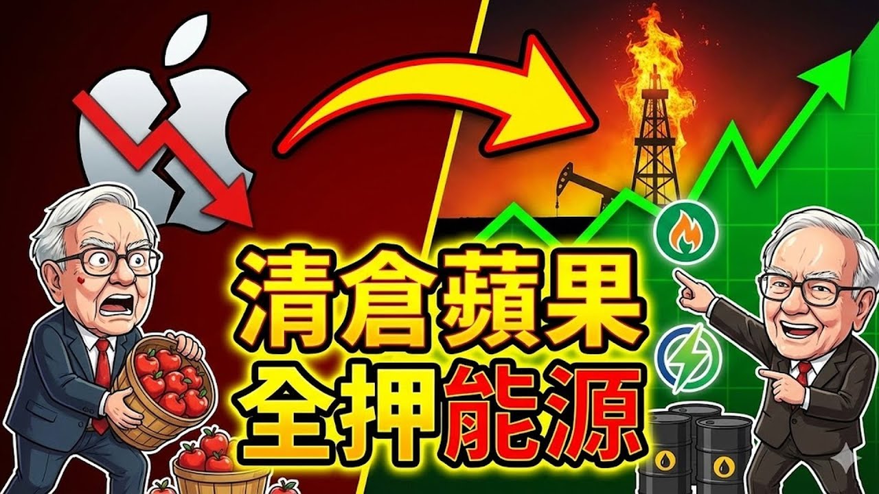 巴菲特罕見「清倉式」賣出蘋果？現金全押在這3檔「能源霸主」身上！股神這是在賭國運，跟著買就是下一支西方石油！#巴菲特 #蘋果 #能源霸主 #西方石油 #清倉式賣出 #現金全押 #股神