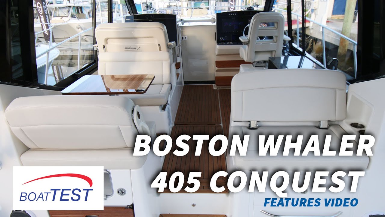 Boston Whaler 405 Conquest (2020-) Features Video - By BoatTEST.com