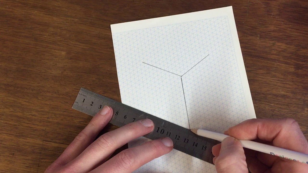 How to draw a lap joint using the isometric technique