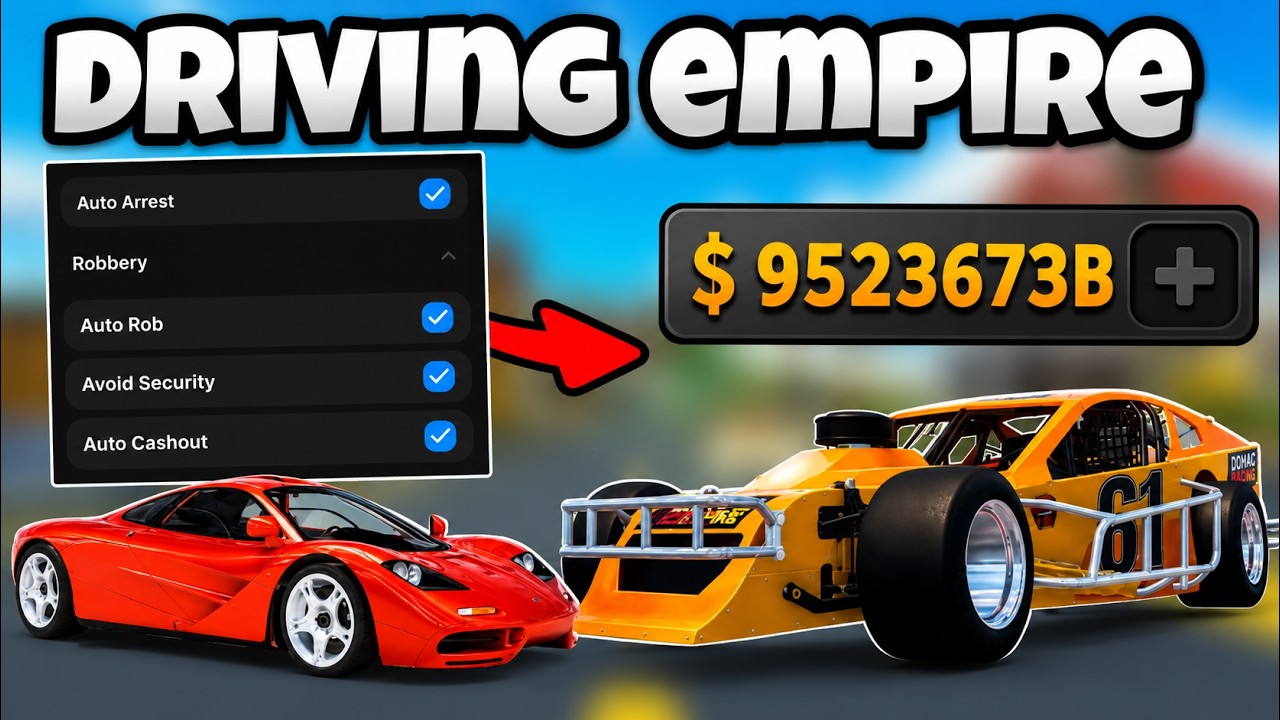 Driving Empire Script 2026 | SPEEDHACK , AUTO ROB, AUTO DRIVE