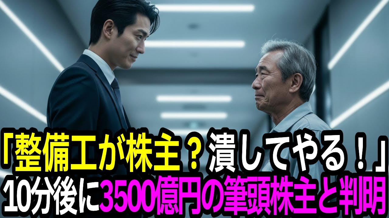 下町整備工場の老人を侮辱したIT社長、10分後に3500億円の筆頭株主と判明し全てを失いかける結果に【感動する話】【朗読】
