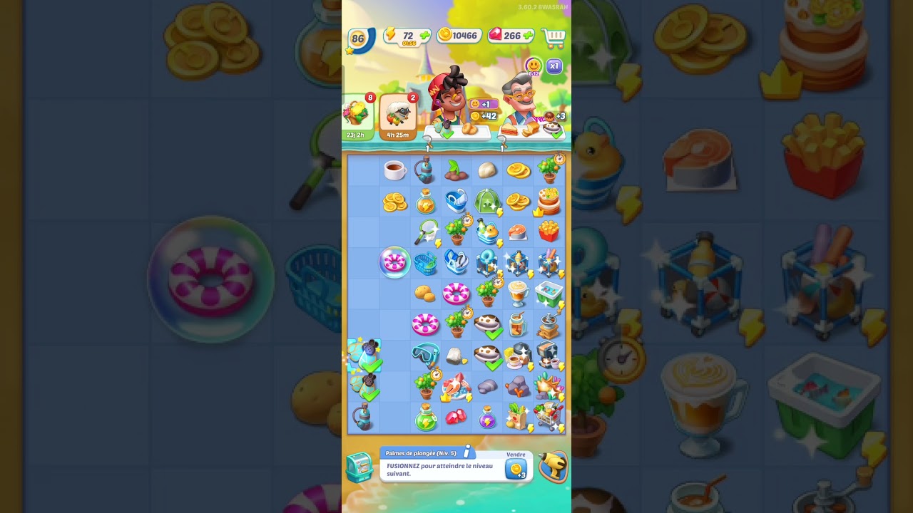 Gossip Harbor Merge Game : Formation R&eacute;servoir de plong&eacute;e
