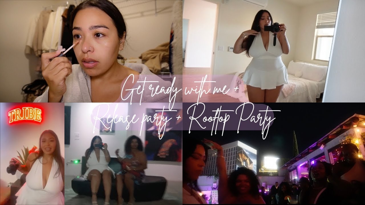 Day in my Life Vlog: GRWM + Release Party + Rooftop Party