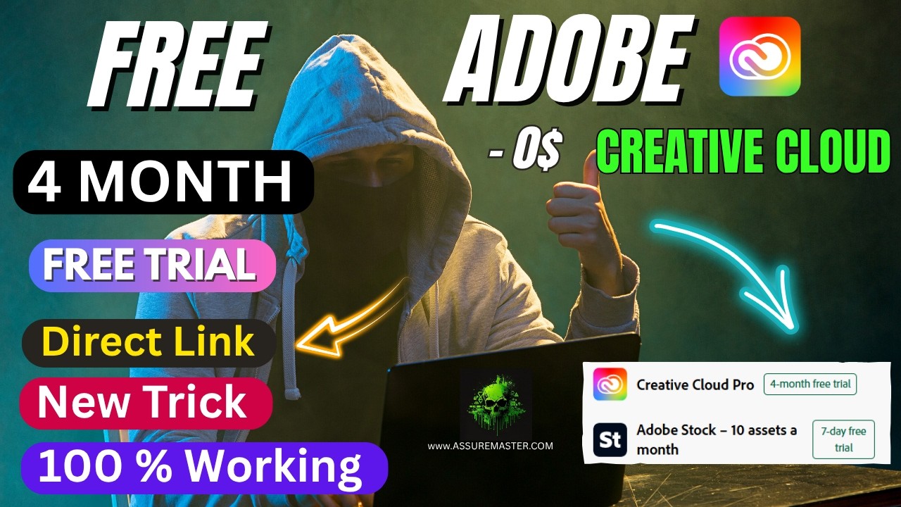 Adobe Creative Cloud (4-month) FREE Trial &mdash; $0 💯 | 100 % Working | New Method 2026 ​