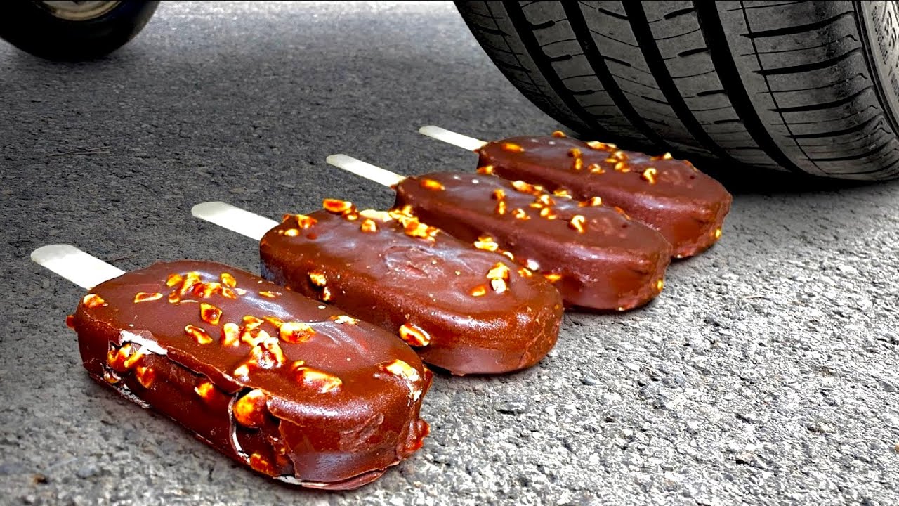 Experiment Car vs ice Cream, Lays, Colgate & Eggs | Crushing Crunchy & Soft Things by Car