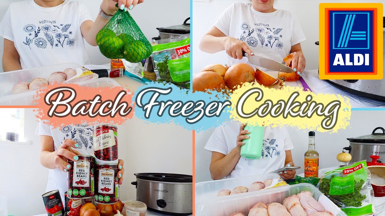 ALDI BATCH COOK WITH ME | Save Money & Time Freezer Storage Aldi Meals (Pregnancy Prep) 2021