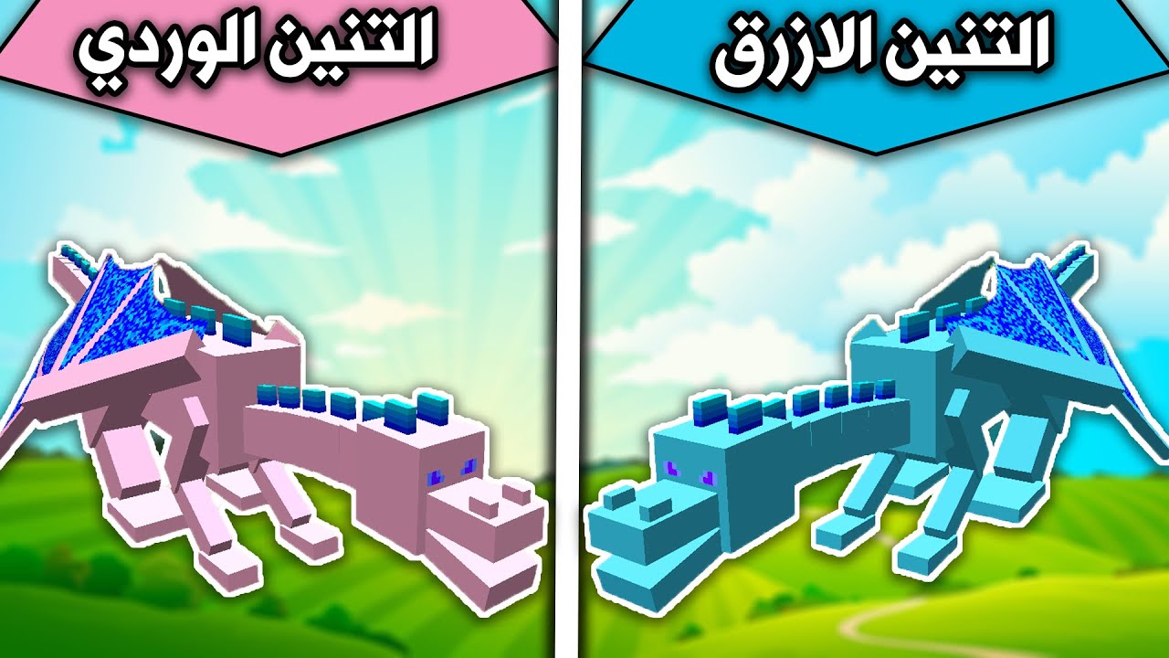 فلم ماين كرافت : تنين الازرق وتنين الوردي MineCraft Movie