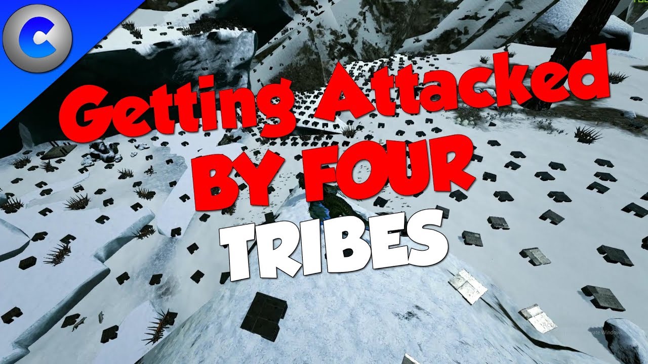 GETTING ATTACKED BY FOUR TRIBES! - ARK MTS 4 MAN S3 EP5 - BASE DEFENSE #4