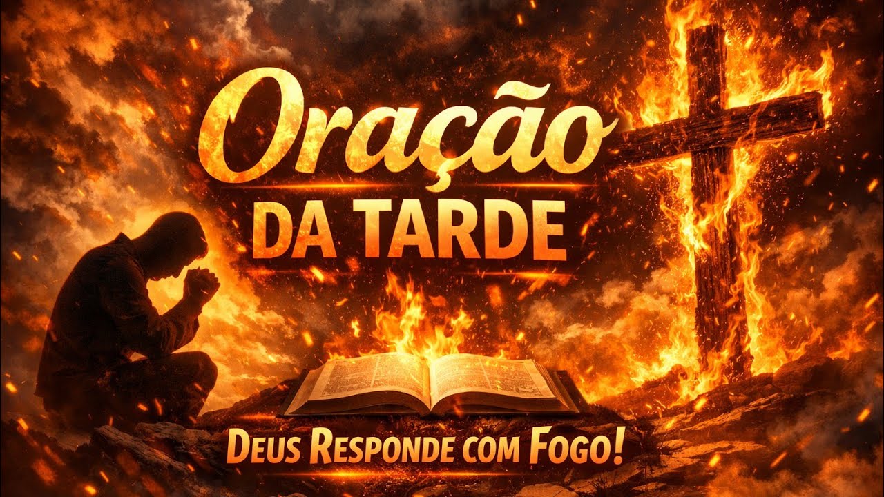 Oração  da tarde O Deus  Que  responde com fogo 1 Reis 18. 36 - 37 e 38