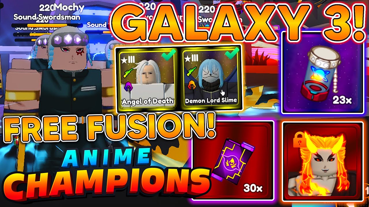 COMPLETING NEW ANIME CHAMPIONS GALAXY 3 UPDATE! GET FREE GODLY FUSION, NEW INFINITY TRIAL AND MORE
