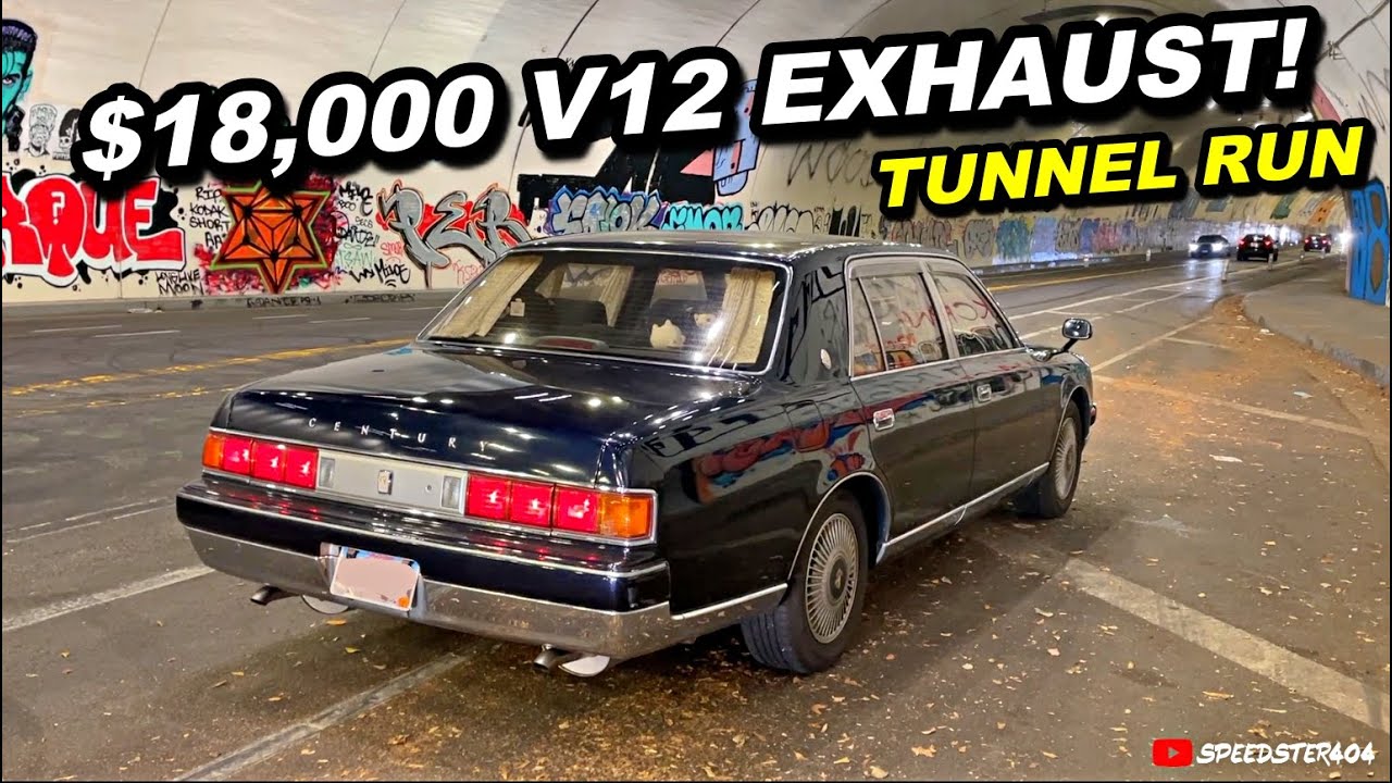 Заезд через выхлопной туннель за 18 000 долларов! Toyota Century с двигателем V12 из Японии взорв...